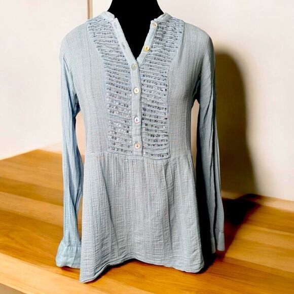 LOGO Cotton Blouse XS - Picture 1 of 8